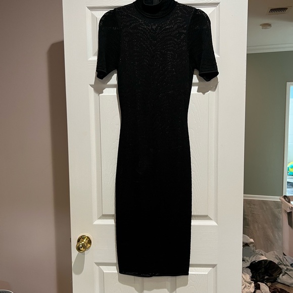Ronny Kobo Collection Black Midi Dress - Picture 1 of 1